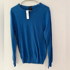 J.Crew Cotton Cashmere Crewneck Sweater Blue Men’s Small (NWT)
